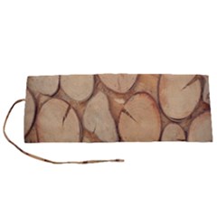 Wood-logs Roll Up Canvas Pencil Holder (S)