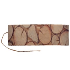 Wood-logs Roll Up Canvas Pencil Holder (M)