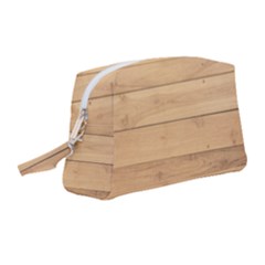 Wood-panel Wristlet Pouch Bag (medium) by nate14shop