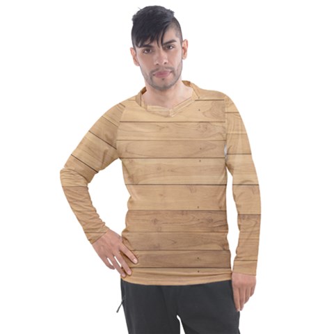 Wood-panel Men s Pique Long Sleeve Tee by nate14shop