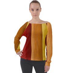 Hd-wallpape-wood Off Shoulder Long Sleeve Velour Top