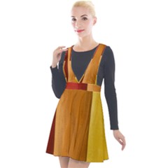 Hd-wallpape-wood Plunge Pinafore Velour Dress