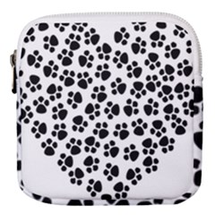 Abstract-black-white Mini Square Pouch by nate14shop