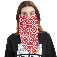 Background-heart Face Covering Bandana (triangle) by nate14shop