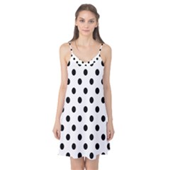 Black-and-white-polka-dot-pattern-background-free-vector Camis Nightgown by nate14shop