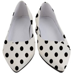 Black-and-white-polka-dot-pattern-background-free-vector Women s Block Heels  by nate14shop