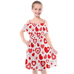 Cards-love Kids  Cut Out Shoulders Chiffon Dress