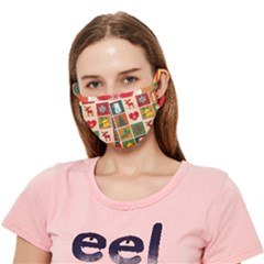 Christmas-pattern Crease Cloth Face Mask (adult) by nate14shop