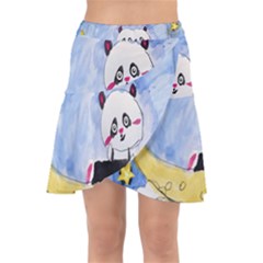 Panda Wrap Front Skirt by nate14shop