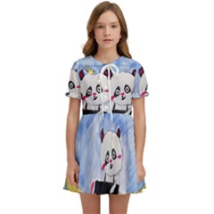 Panda Kids  Sweet Collar Dress