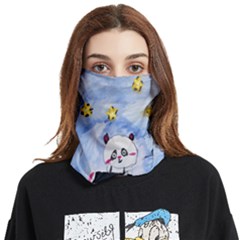 Panda Face Covering Bandana (two Sides) by nate14shop