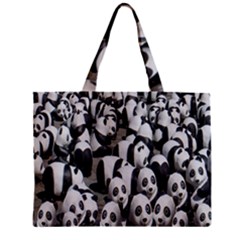 Panda-bear Zipper Mini Tote Bag by nate14shop