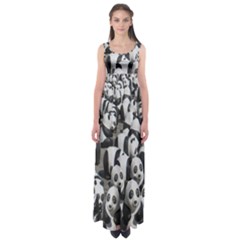 Panda-bear Empire Waist Maxi Dress by nate14shop