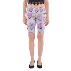 Valentines-day Yoga Cropped Leggings by nate14shop