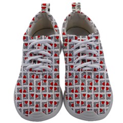 Spanish Love Phrase Motif Pattern Mens Athletic Shoes by dflcprintsclothing