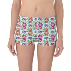 Floral Reversible Boyleg Bikini Bottoms