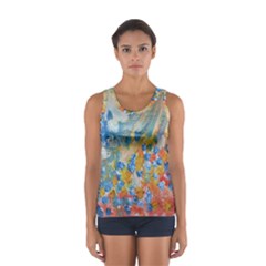 Oil-paint Sport Tank Top  by nate14shop