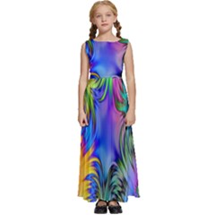 Stars Kids  Satin Sleeveless Maxi Dress by nate14shop