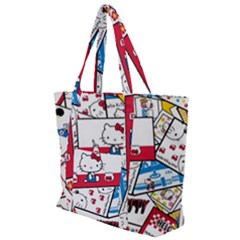 Hello-kitty-002 Zip Up Canvas Bag by nate14shop