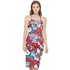 Hello-kitty-003 Bodycon Cross Back Summer Dress