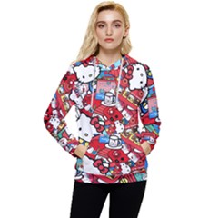 Hello-kitty-003 Women s Lightweight Drawstring Hoodie