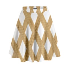 Wooden High Waist Skirt