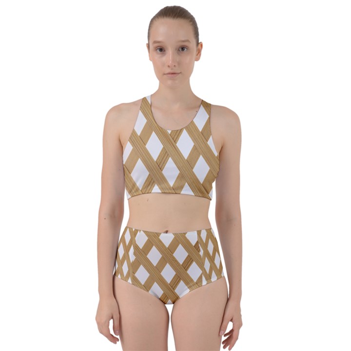 Wooden Racer Back Bikini Set