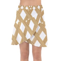 Wooden Wrap Front Skirt by nate14shop