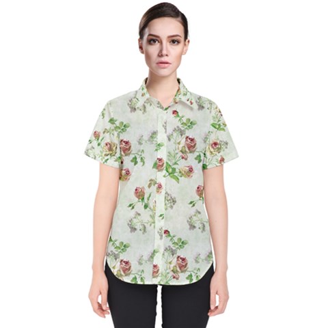 Paper Women s Short Sleeve Shirt by nate14shop