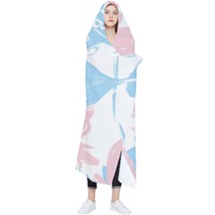 Flowers Wearable Blanket by nate14shop