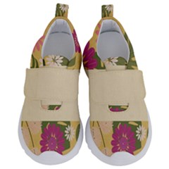 Flowers-mocca Kids  Velcro No Lace Shoes by nate14shop