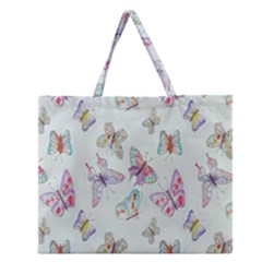 Hd-wallpaper-buterfly Zipper Large Tote Bag by nate14shop