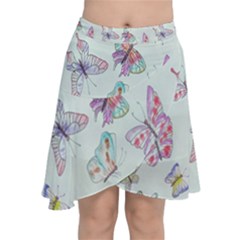 Hd-wallpaper-buterfly Chiffon Wrap Front Skirt