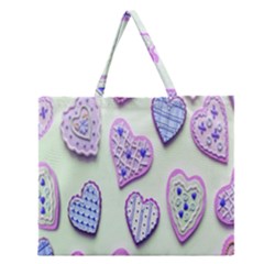 Happybirthday-love Zipper Large Tote Bag by nate14shop