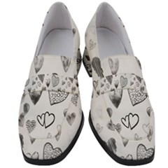 Hd-wallpaper-love-valentin Day Women s Chunky Heel Loafers by nate14shop