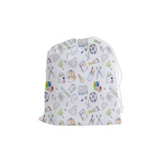 Hd-wallpaper-d4 Drawstring Pouch (medium)