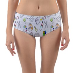 Hd-wallpaper-d4 Reversible Mid-waist Bikini Bottoms