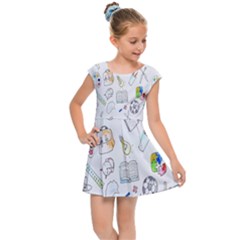 Hd-wallpaper-d4 Kids  Cap Sleeve Dress by nate14shop