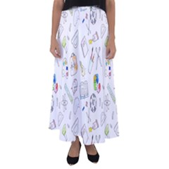 Hd-wallpaper-d4 Flared Maxi Skirt