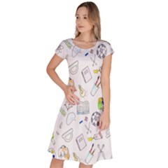 Hd-wallpaper-d4 Classic Short Sleeve Dress