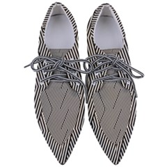 Vector-geometric-lines-pattern-simple-monochrome-texture-with-diagonal-stripes-lines-chevron-zigzag- Pointed Oxford Shoes by nate14shop