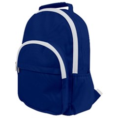 Dark Blue Rounded Multi Pocket Backpack by nate14shop