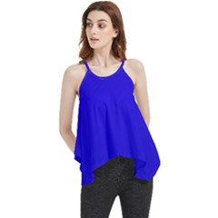 Background-blue Flowy Camisole Tank Top by nate14shop