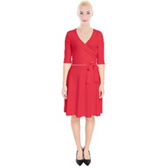 Background-red Wrap Up Cocktail Dress by nate14shop