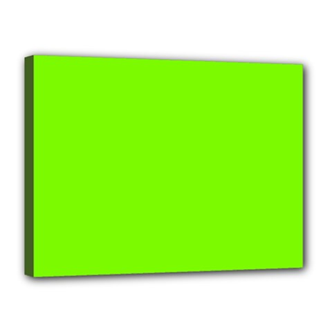 Grass-green-color-solid-background Canvas 16  X 12  (stretched)