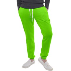 Grass-green-color-solid-background Men s Jogger Sweatpants by nate14shop