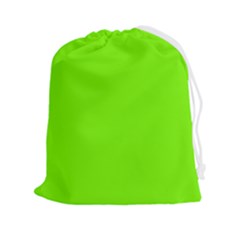 Grass-green-color-solid-background Drawstring Pouch (2xl) by nate14shop