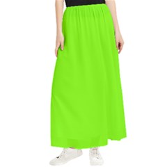 Grass-green-color-solid-background Maxi Chiffon Skirt by nate14shop