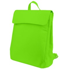 Grass-green-color-solid-background Flap Top Backpack