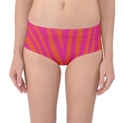 Pattern-002 Mid-waist Bikini Bottoms